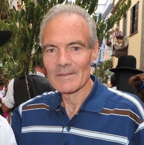 Juan F. Serrano Moreno,  en una edición guiense de la romería de las Marías/JOSÉ MANUEL VEGA 
